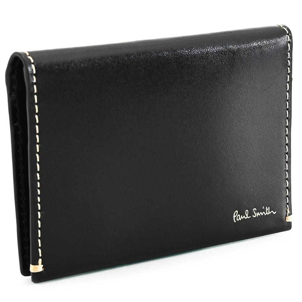 ポールスミス パスケース 定期入れ 黒(ブラック) Paul Smith psq141-10 メンズ 紳士 ギフト 定番 彼氏 彼女 プレゼント｜インスピレーション