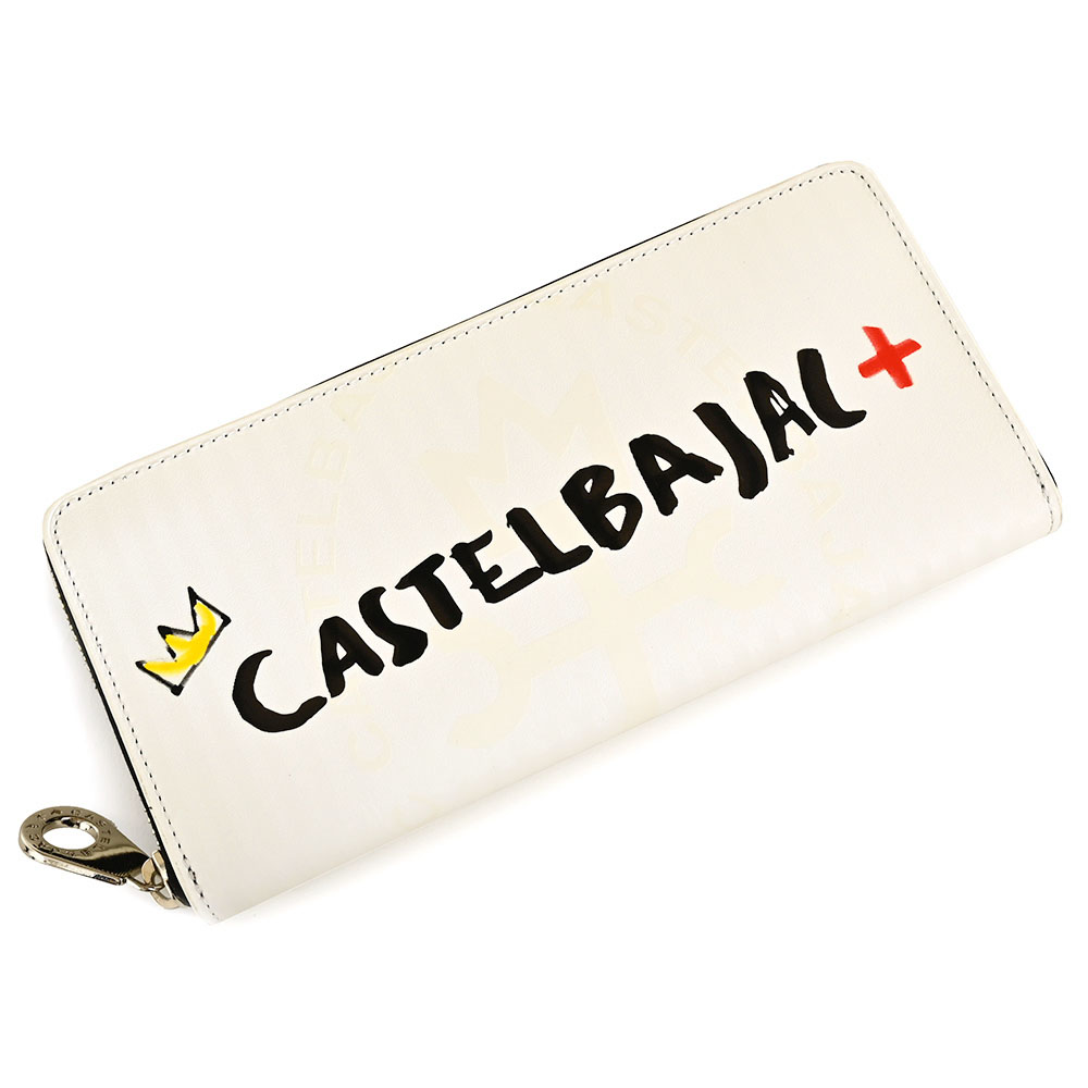 カステルバジャック 紙入れ 長紙入れ ラウンドジッパー 白(白いこと) CASTELBAJAC 078615 メンズ 成人男性 差し上げ物 定番 彼 意中の女 差し上げ物