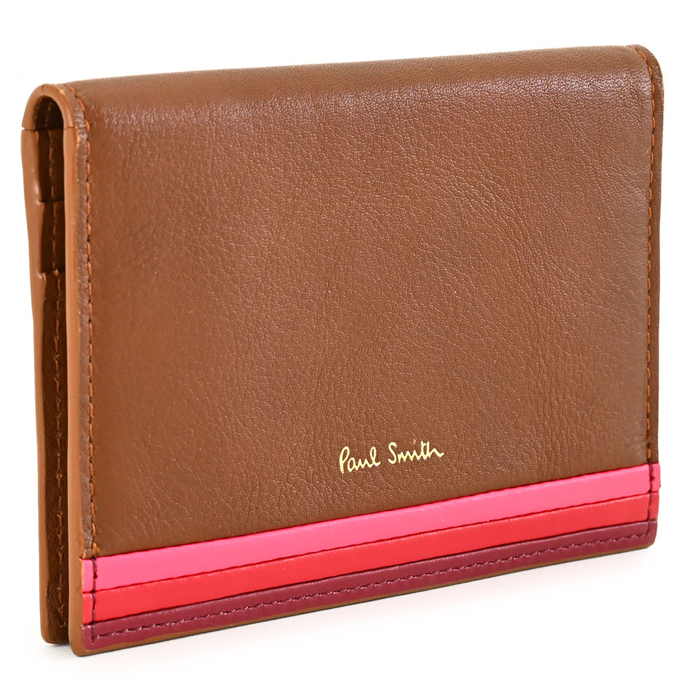 訳あり ポールスミス パスケース 定期入れ キャメル Paul Smith pwd901-75 b レディース 婦人