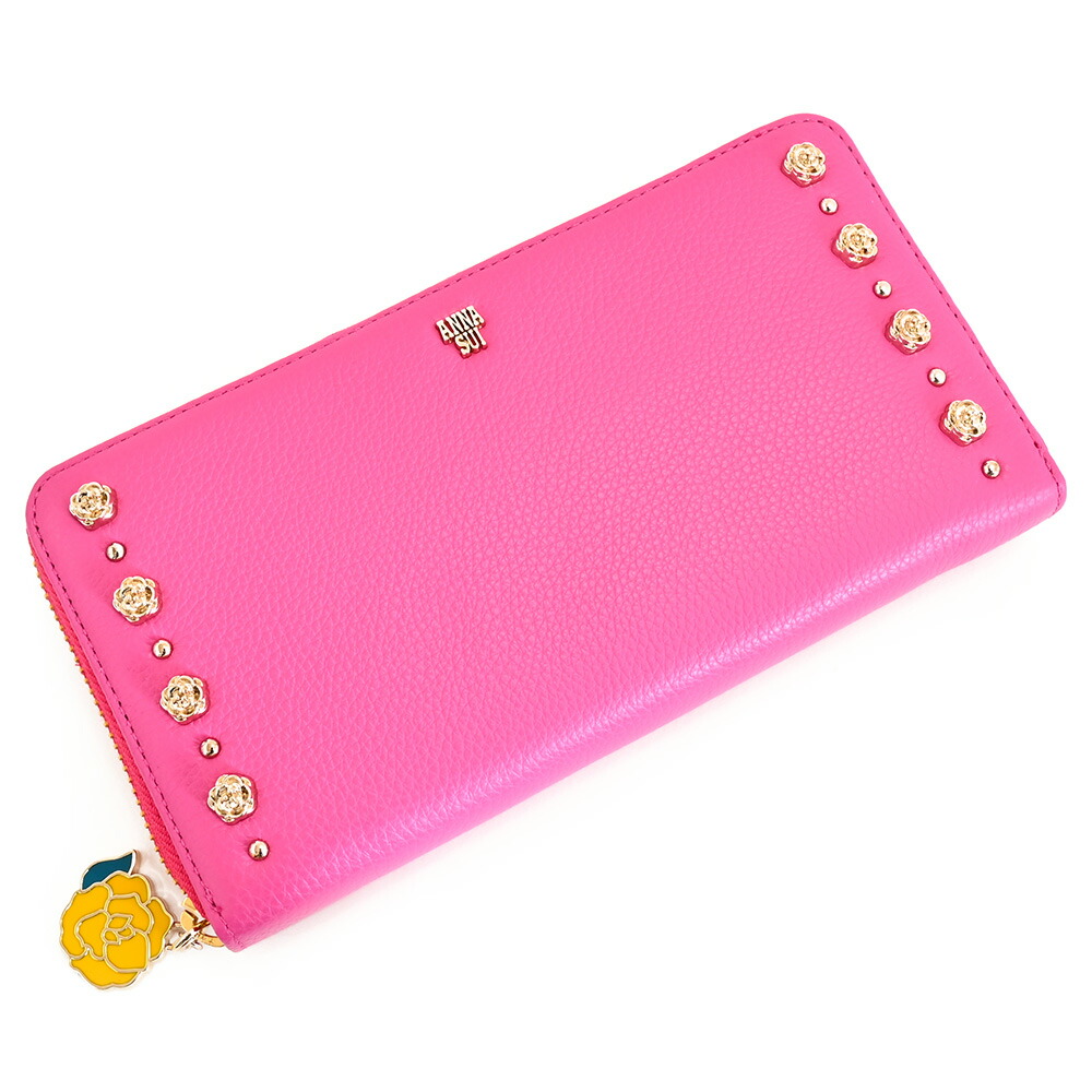 楽天市場】アナスイ 財布 長財布 ラウンドファスナー ピンク ANNA SUI