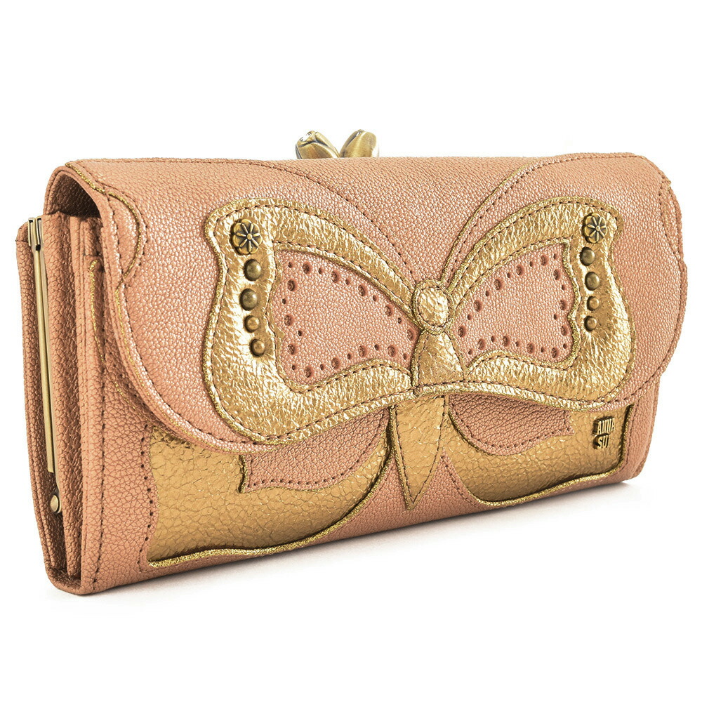 ☆新品・未使用☆アナスイ ビッグバタフライ 口金長財布 ボルドー 完売品 Amazon | [ANNA SUI] [アナ スイ] 長財布 ラウンドファスナー 本