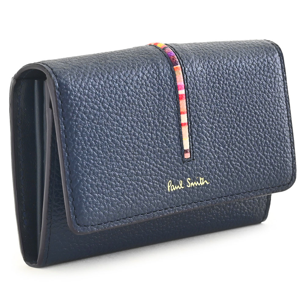 Paul Smith ネイビー　レザー 名刺入れ ポールスミス Paul Smith カードケース 名刺入れ メンズ