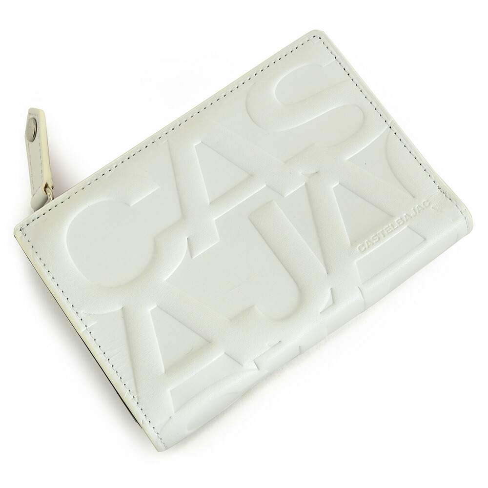 カステルバジャック 財布 二つ折り ファスナー 本革 ジプス ホワイト メンズ 楽天市場】展示品箱なし カステルバジャック 財布 二つ折り財布 L字