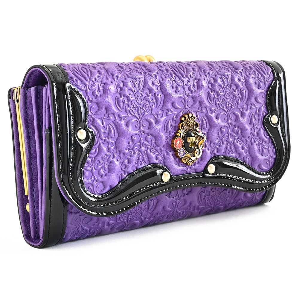 楽天市場】アナスイ 財布 長財布 ラウンドファスナー 紫(パープル