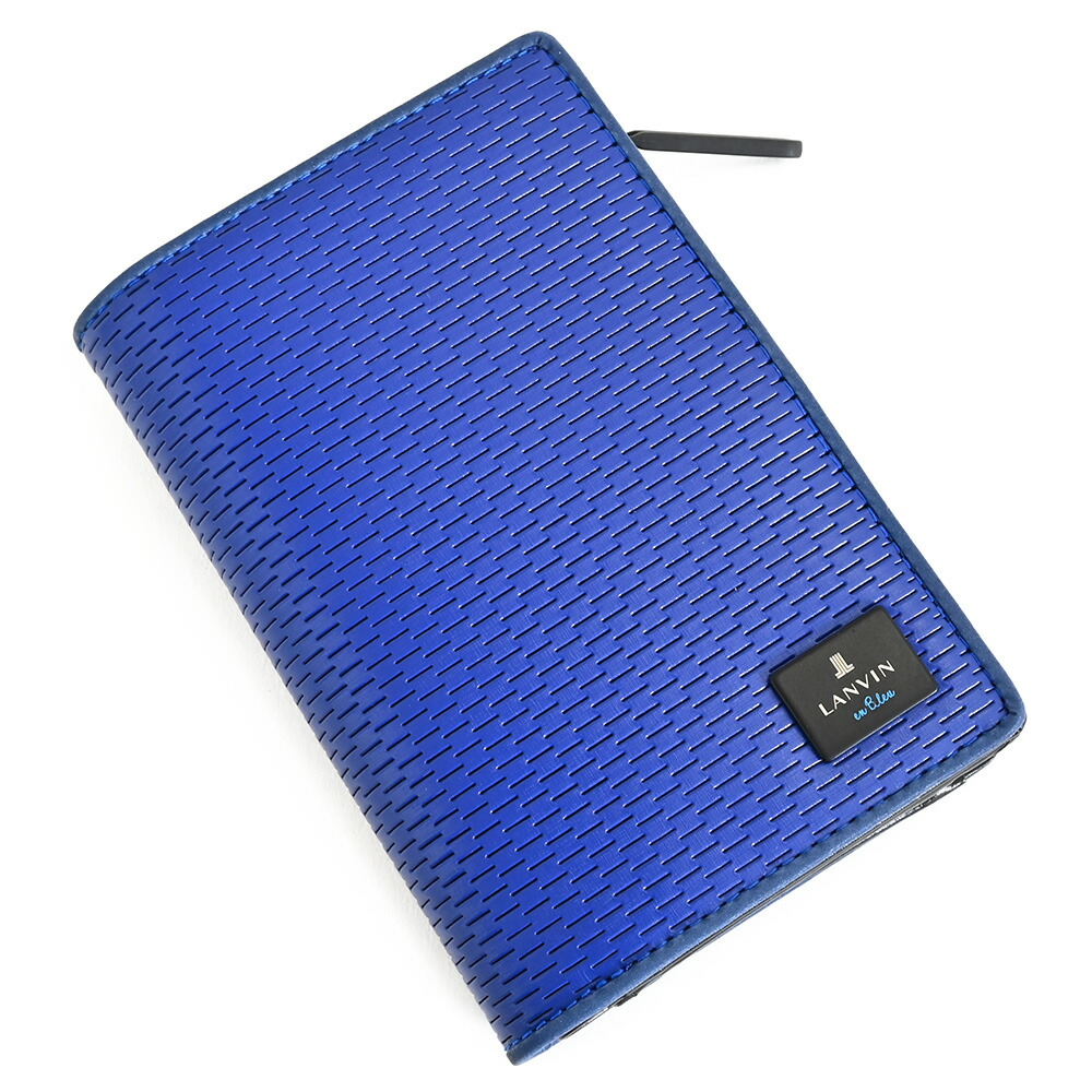 ランバンオンブルー 財布 二つ折り財布 L字ファスナー 青(ブルー) LANVIN en Bleu 593604 メンズ 紳士 ギフト 定番 彼氏 彼女 プレゼント 11,993円