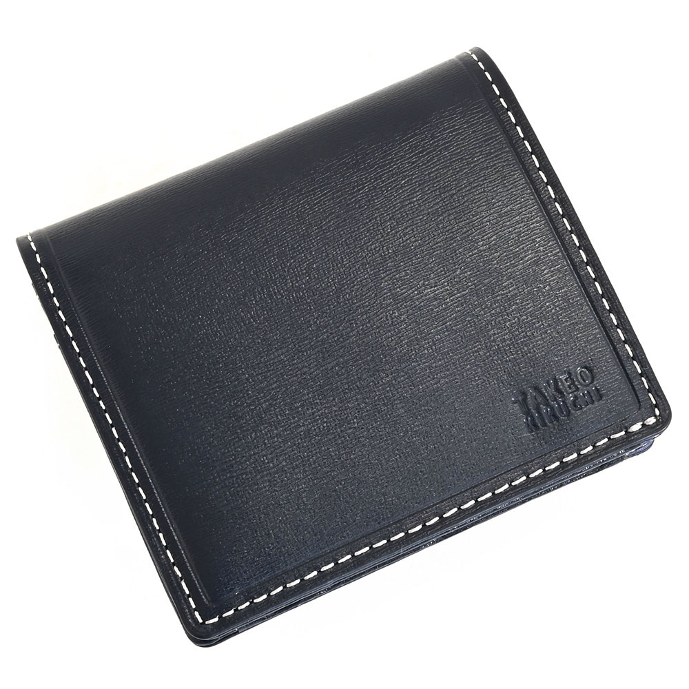 楽天市場】タケオキクチ 財布 二つ折り財布 紺(ネイビー) TAKEO