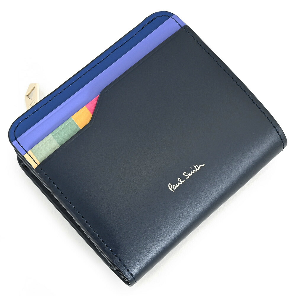 【未使用級】ポールスミス 二つ折り財布 ブラック 黒 L字ファスナー 15-q4357_5.jpg