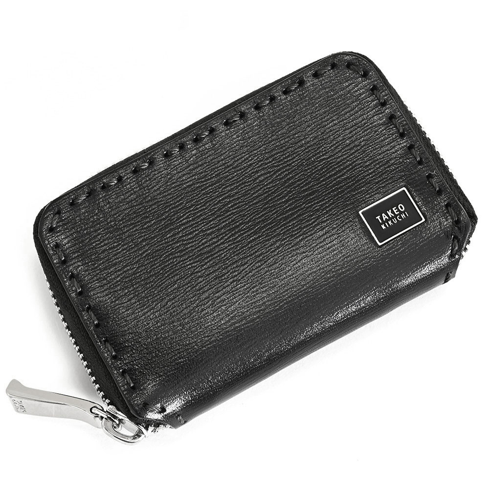 【百貨店SALE客体品】タケオキクチ 足懸かり入れもの ラウンドチャック 黒(黒いこと) TAKEO KIKUCHI 746612 メンズ 成人男性 差し上げ物 定番 彼 意中の女 差し上げ物