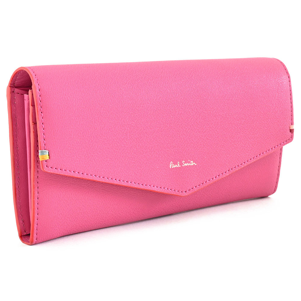 E06311 未使用品 Paul Smith インカスレザー長財布 ピンク