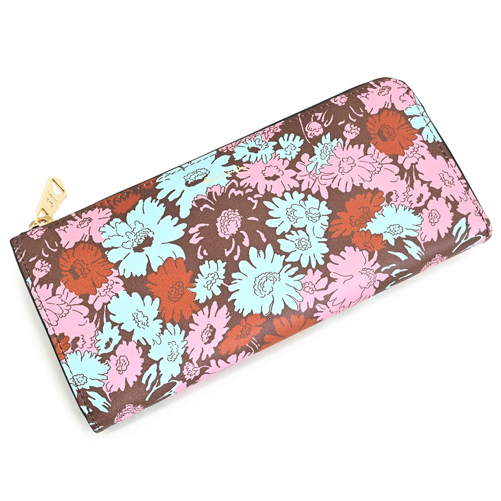 ポールスミス 財布 長財布 L字ファスナー 赤(レッド/ブラウンっぽいお色です) Paul Smith bpw404-20 レディース 婦人 ギフト 定番 彼氏 彼女 プレゼント|インスピレーション