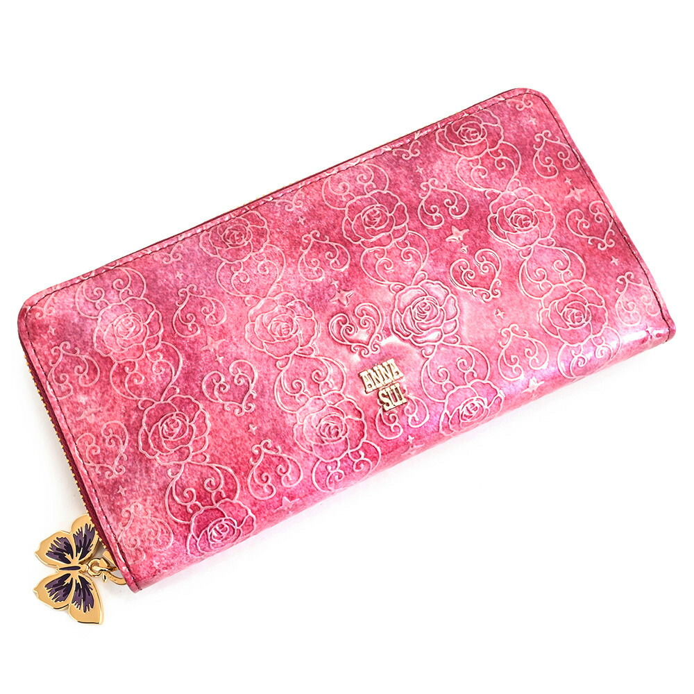 アナスイANNA SUI 長財布 楽天市場】アナスイ ローズハート 財布 長財布 ラウンド