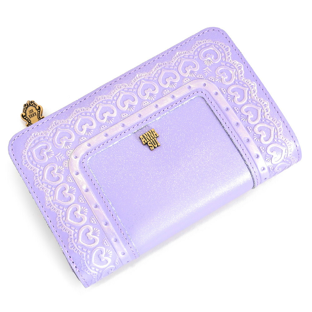 アナスイ ANNA SUI リーブル 口金長財布 （パープル） -人気