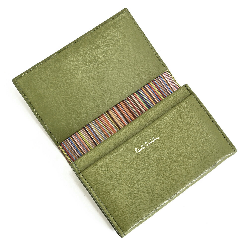 Paul Smith 名刺入れ 緑 コードバン 名刺入れ（ダークグリーン） ｜ポール・スミス