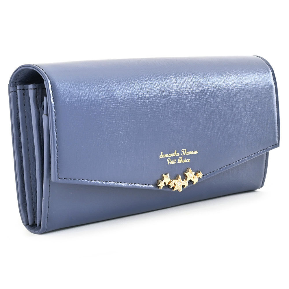 楽天市場】サマンサタバサ 財布 長財布 紺(ネイビー