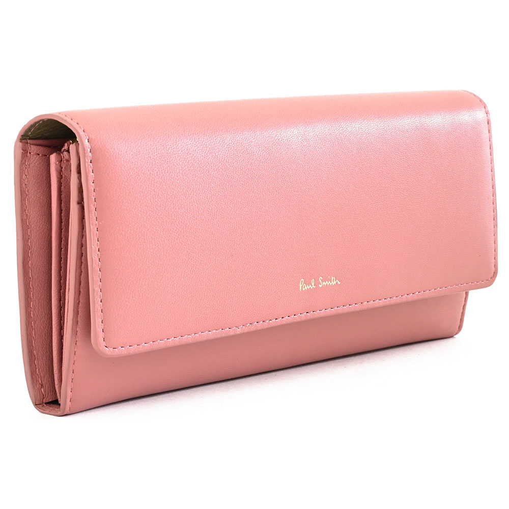 見せびらかす品箱なし 極点スミス 札入れ 長札入れ サクラ色 Paul Smith bpw156-24 レディース 亭主もち 財布・ケース-バッグ・小物・ブランド雑貨-レディース財布