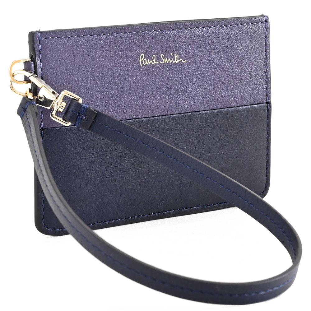 楽天市場】ポールスミス カードケース パスケース 定期入れ 紺