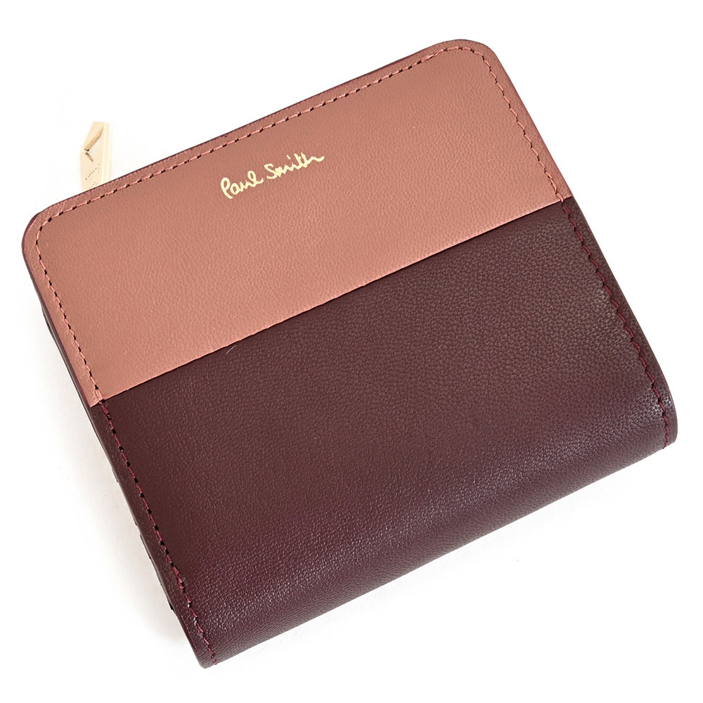 楽天市場】ポールスミス 財布 長財布 L字ファスナー ラズベリー Paul