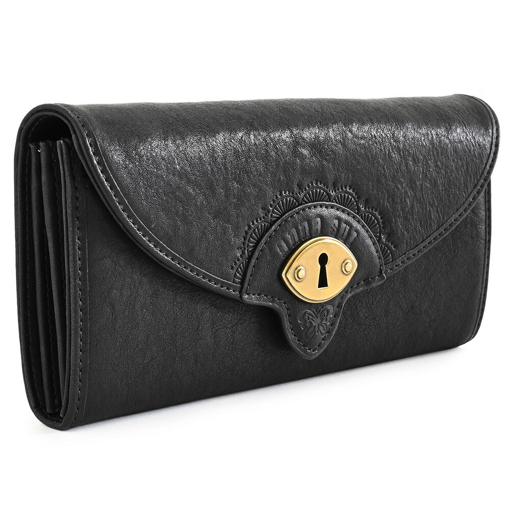 楽天市場】アナスイ チェイス 財布 長財布 黒(ブラック) ANNA SUI
