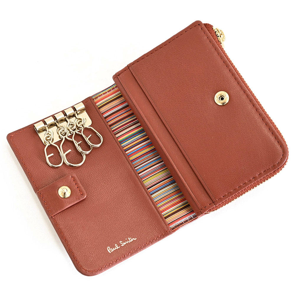 新品 箱付 ポールスミス マルチカラーロゴ 小銭入れ付キーケース ユニセックス 新品 箱付 ポールスミス マルチカラーロゴ 小銭入れ付キーケース