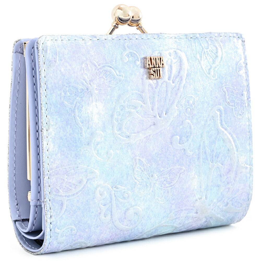 楽天市場】アナスイ 財布 二つ折り財布 がま口財布 ラベンダー ANNA