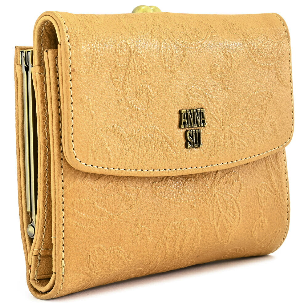 新品 アナスイ バタフライダンス がま口小銭入れ 二つ折り財布 ピンク