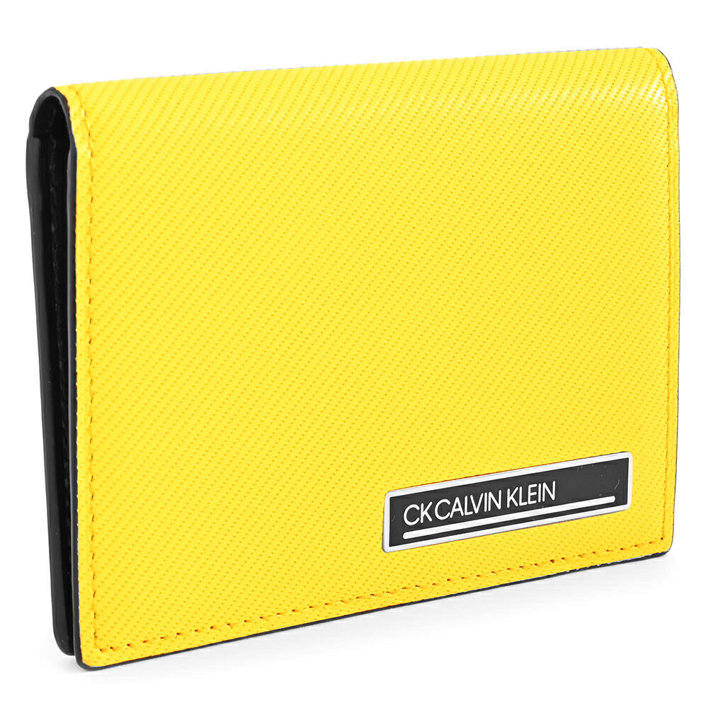 カルバンクライン 通行手形容れもの 定期入れ 黄味がかった(黄色) CK CALVIN KLEIN 817632 メンズ 成人男性 差し上げ物 定番 彼 意中の女 差し上げ物