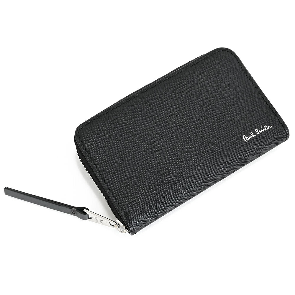 ポールスミス 財布 小銭入れ コインケース ラウンドファスナー 黒(ブラック) Paul Smith bps640-10 メンズ 紳士 ギフト 定番 彼氏 彼女 プレゼント
