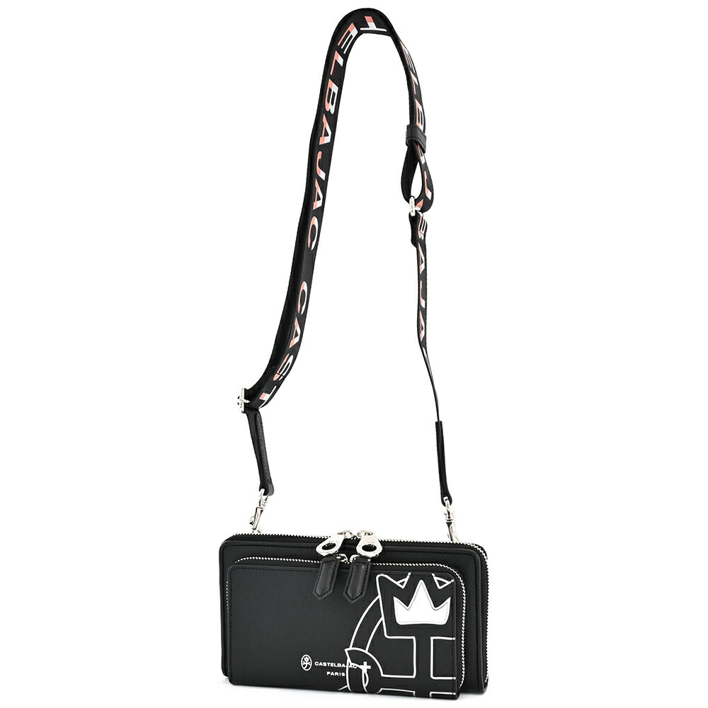 【百貨店SALE客体品】カステルバジャック 御徒面子 ショルダーバッグ ミニ肩先 黒(黒いこと) CASTELBAJAC 054122 メンズ レディース 成人男性 成人女性 差し上げ物 定番 彼 意中の女 差し上げ物