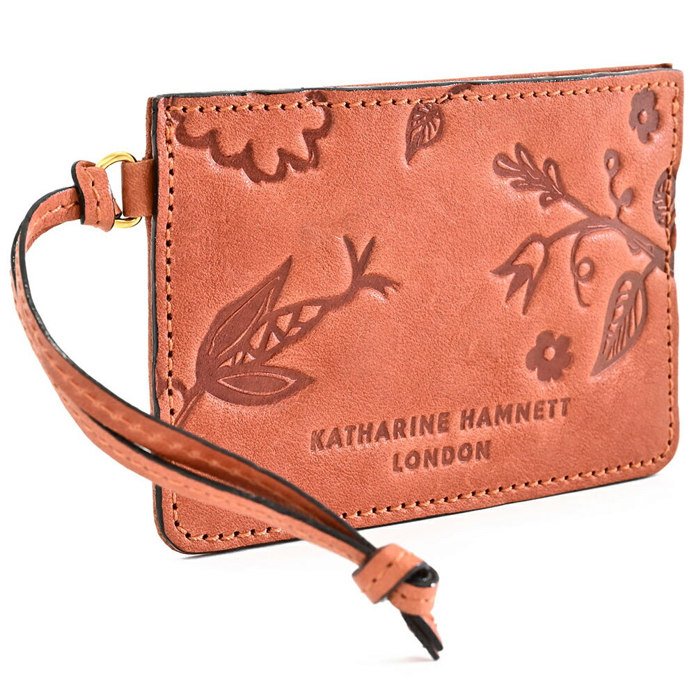 楽天市場】キャサリンハムネット カードケース パスケース 茶