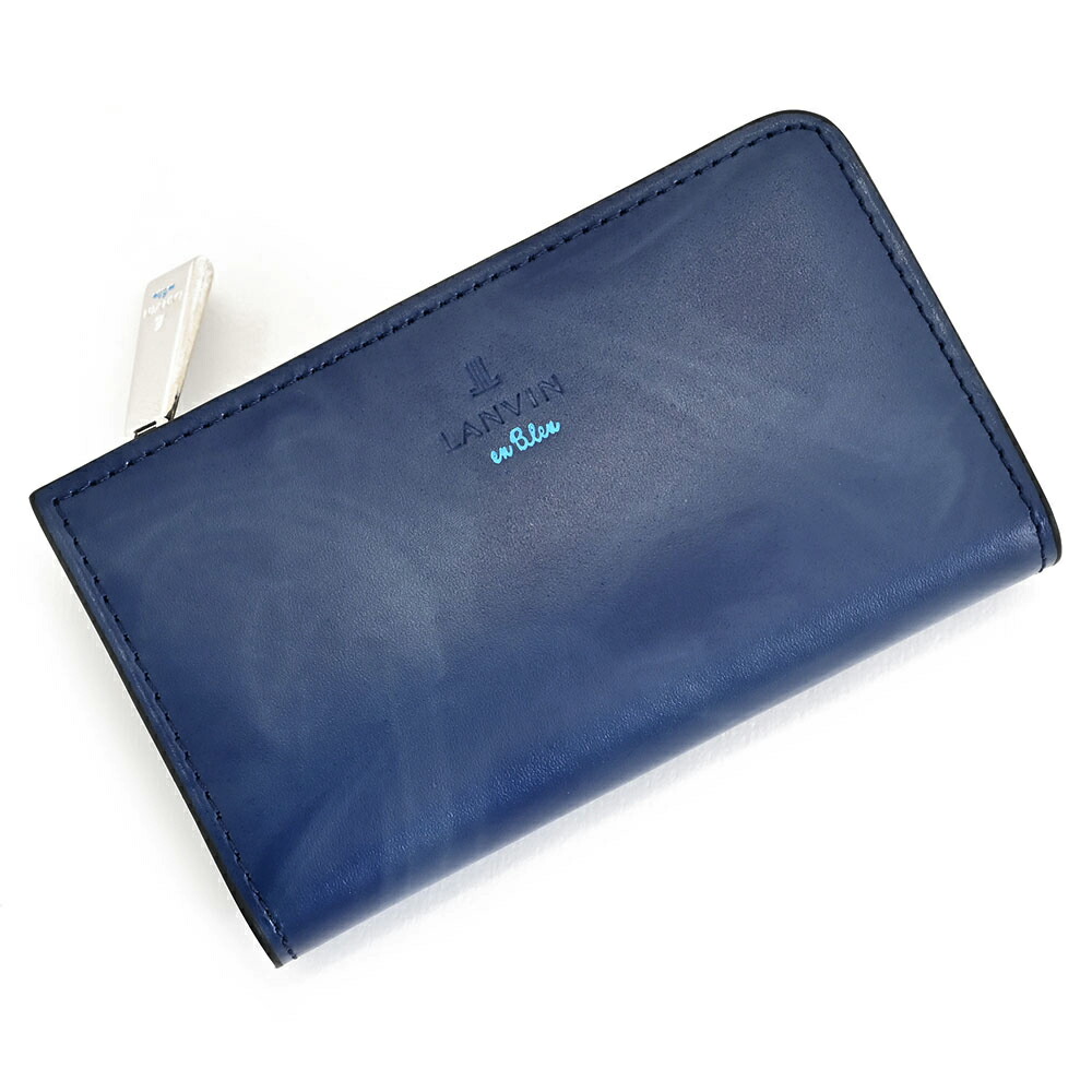 ランバンオンブルー 仄めかし入れもの コインケース L字ジッパー 紺(米国海軍) LANVIN en Bleu 532601 メンズ 成人男性 差し上げ物 定番 彼 意中の女 差し上げ物 財布・ケース-キーケース