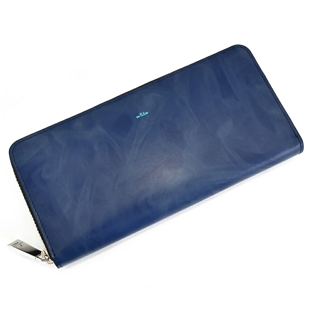 展示品箱なし ランバンオンブルー 財布 長財布 ラウンドファスナー 紺(ネイビー) LANVIN en Bleu 532605 メンズ 紳士