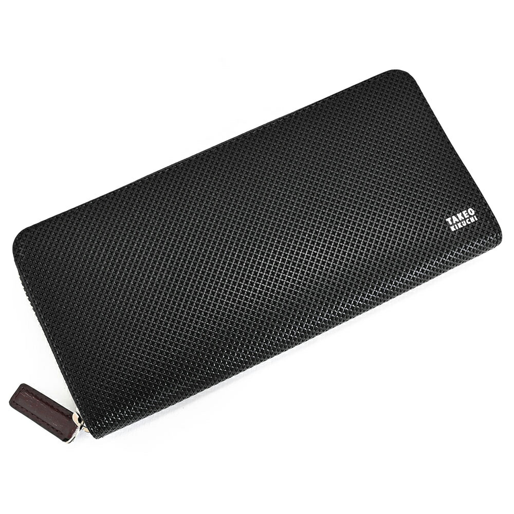 楽天市場】タケオキクチ 財布 長財布 ラウンドファスナー 黒(ブラック