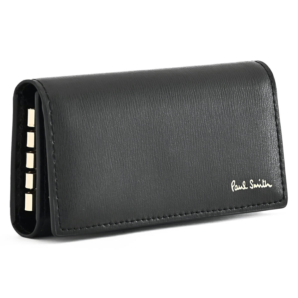 訳あり ポールスミス キーケース 黒(ブラック) Paul Smith psc302-10 b メンズ 紳士