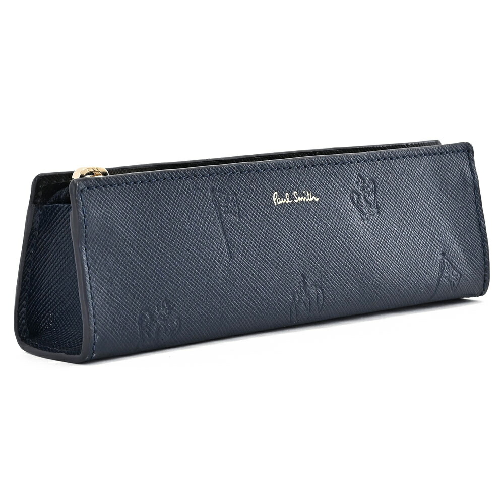 新品☆Paul Smith 黒 レザー 筆箱ポール・スミスの筆箱　新生活　入学祝 Paul Smith ポールスミス ペンケース 筆箱 筆具入れ 革 メンズ (Paul