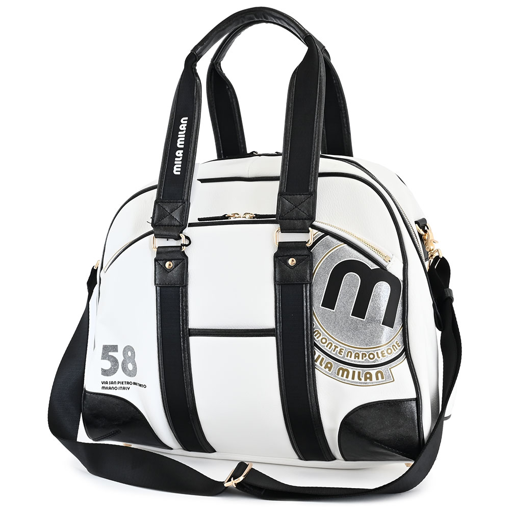訳あり展示品 ミラミラン バッグ ボストンバッグ 2wayバッグ 白(ホワイト) MILA MILAN 251301 b レディース メンズ 婦人 紳士