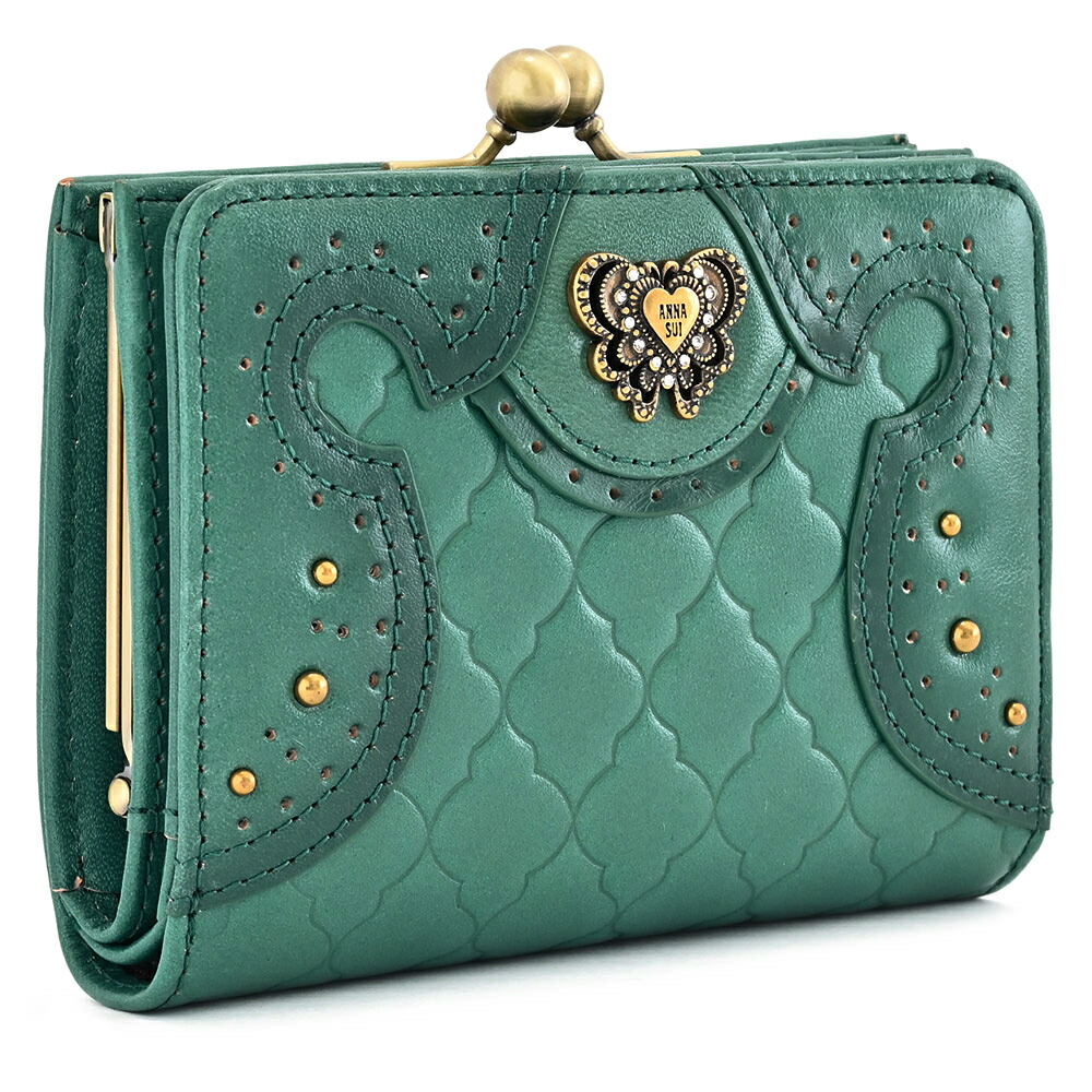 楽天市場】展示品箱なし アナスイ 財布 二つ折り財布 がま口財布