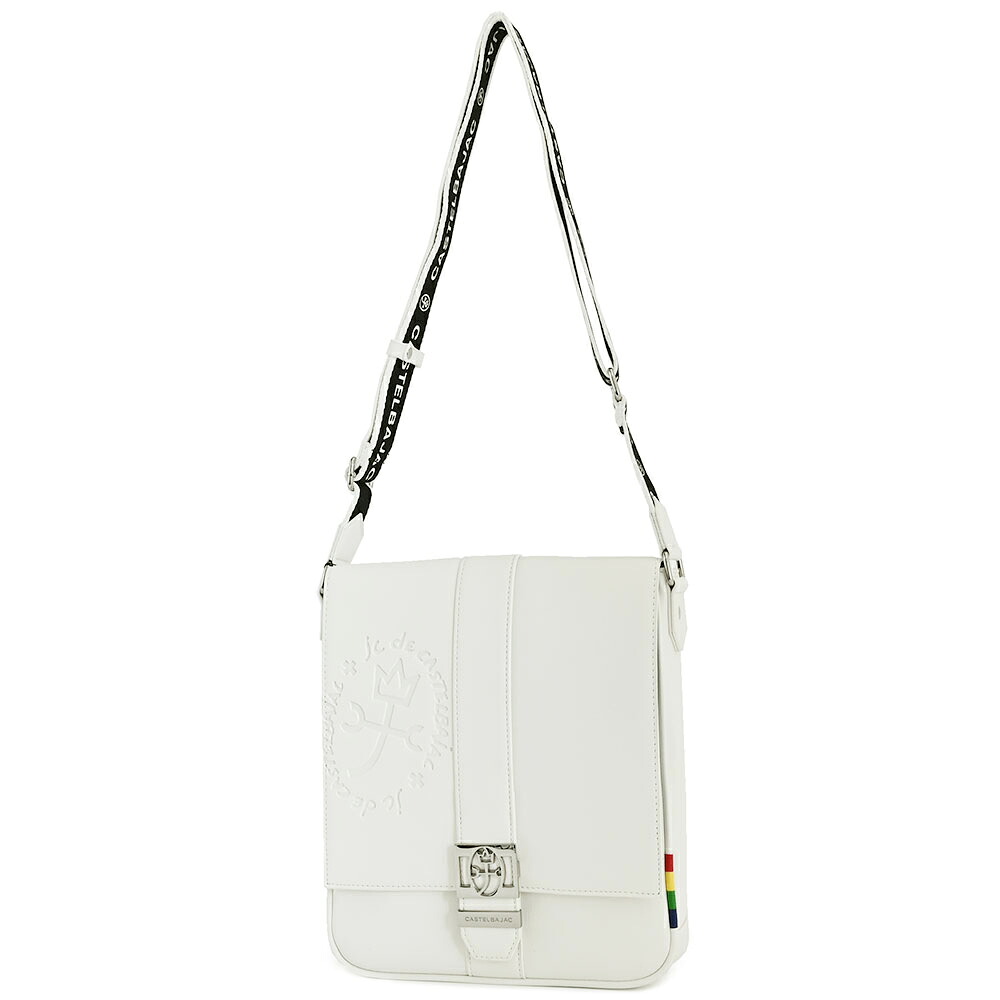 カステルバジャック バッグ ショルダーバッグ 縦型 白(ホワイト) CASTELBAJAC 052101 メンズ 紳士 ギフト 定番 彼氏 彼女 プレゼント|インスピレーション