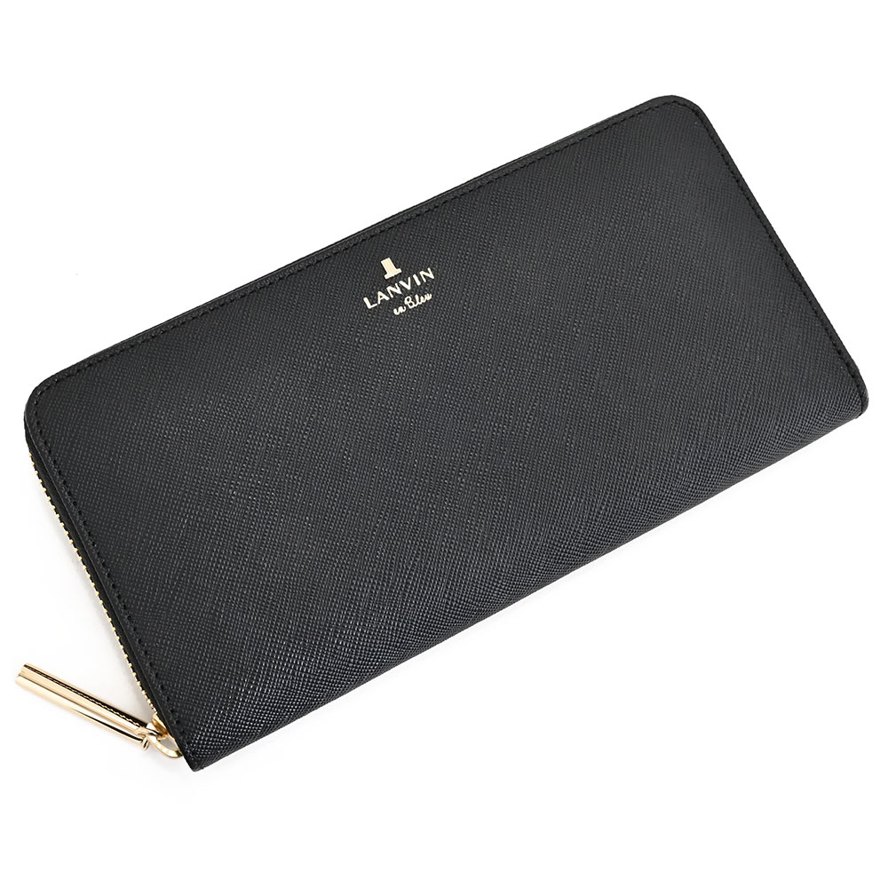 展示品箱なし ランバンオンブルー 財布 長財布 ラウンドファスナー 黒(ブラック) LANVIN en Bleu 480119-10 レディース 婦人｜インスピレーション