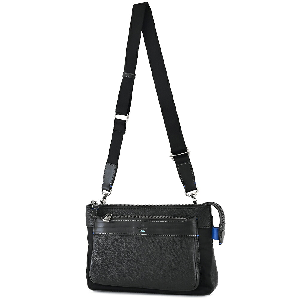 ランバンオンブルー バッグ ショルダーバッグ クラッチバッグ 黒(ブラック) LANVIN en Bleu 511101 メンズ 紳士 ギフト 定番 彼氏 彼女 プレゼント|インスピレーション