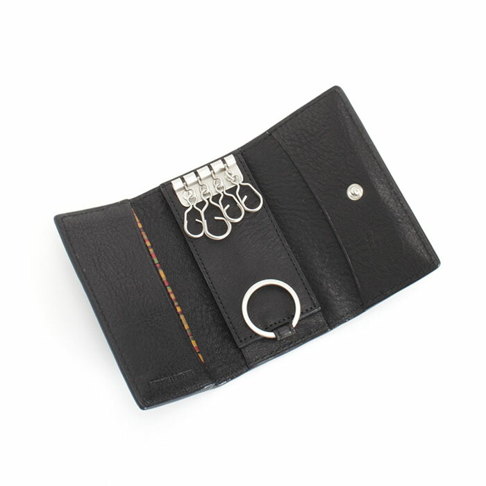 ポールスミス Paul Smith キーケース キーリング付き ブラック Psu562 10 メンズ 紳士 ギフト 定番 彼氏 彼女 プレゼント 永遠の定番