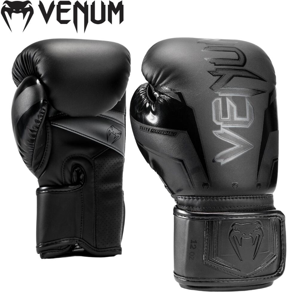 VENUM ELITE EVO ボクシンググローブ エリート 左右セット ボクシング キックボクシング ムエタイ 8オンス 10オンス  12オンス 14オンス 16オンス スパーリング ジム トレーニング 格闘技 空手 男性 女性 メンズ レディース ヴェヌム あす楽 送料無料  INSPOFE