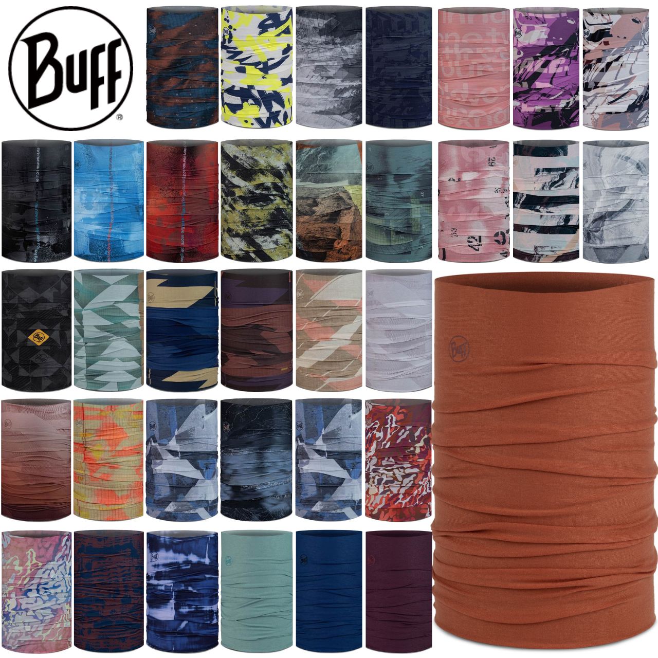 【楽天市場】BUFF バフ Original EcoStretch ネックウォーマー ランニング マスク ネックチューブ ネックウェア フリー