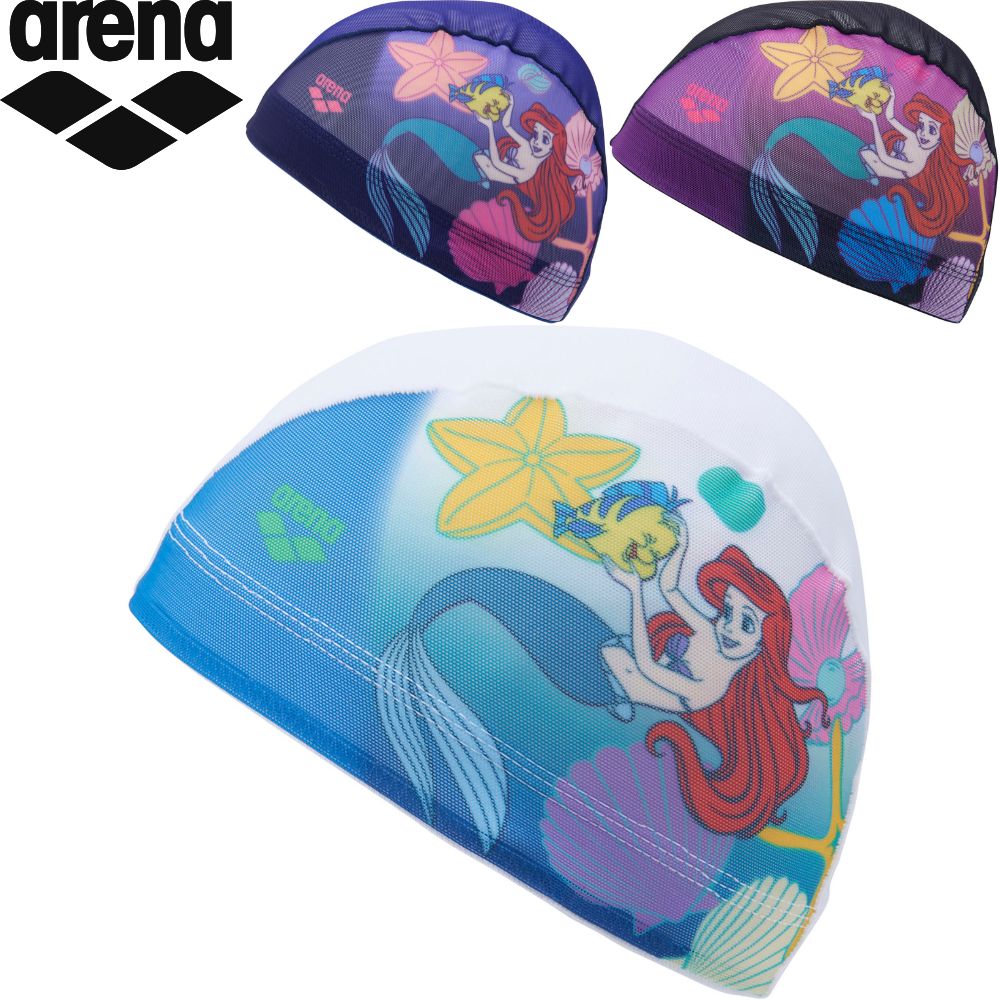 arena ディズニー 101匹わんちゃん 水着 水泳帽 セット アリーナ 【アリーナ】メッシュキャップ ディズニー/101匹わん