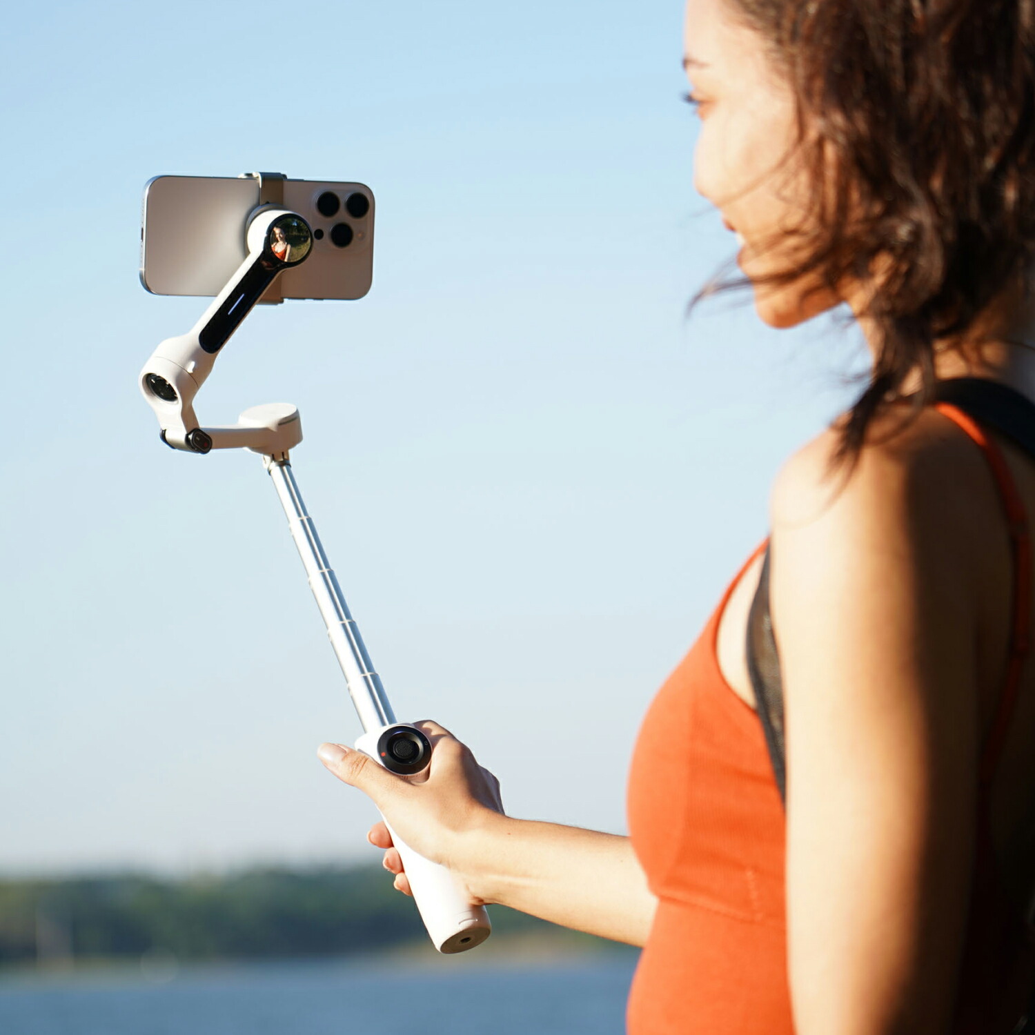 Insta360 Flow 2 Pro - スマホジンバル 撮影用ライト付き 折りたたみ式