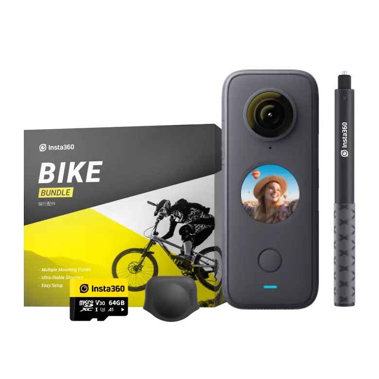 Insta360 ONE X2-自転車撮影キット|インスタ360 ポケットサイズ