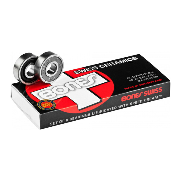 【BONES】SWISS CERAMICS BEARING ボーンズ ベアリング スイス セラミック パーツ スケートボード スケボー SKATEBOARD|スケートボードSHOPインスタント