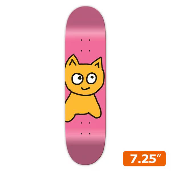 【MEOW】BIG CAT pink 7.25インチ　ミャオ スケートボード スケボー デッキ SKATEBOARD DECK KIDS｜スケートボードSHOPインスタント 11,840円
