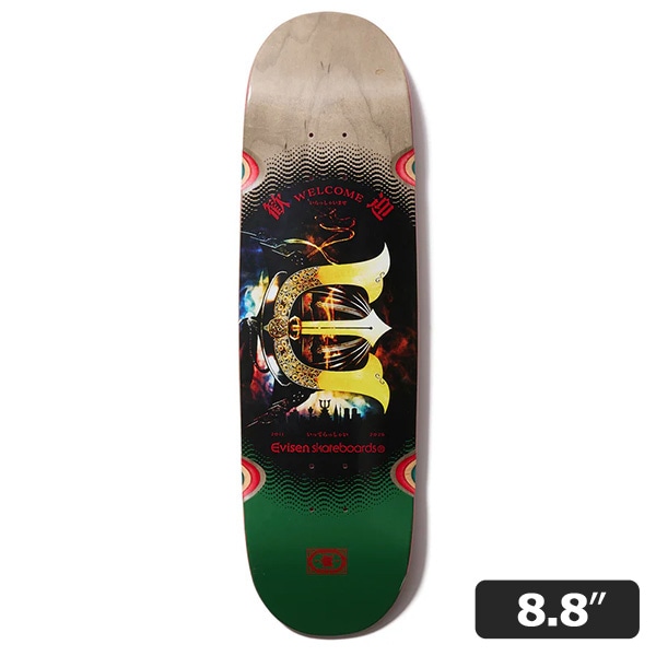 【Evisen】WELCOME E 8.8インチ　エビセン スケートボード スケボー デッキ SKATEBOARD DECK｜スケートボードSHOPインスタント