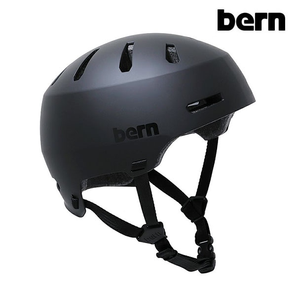 【BERN】MACON 2.0 カラー：matte black　バーン ヘルメット HELMET プロテクター スケートボード スケボー SKATEBOARD｜スケートボードSHOPインスタント