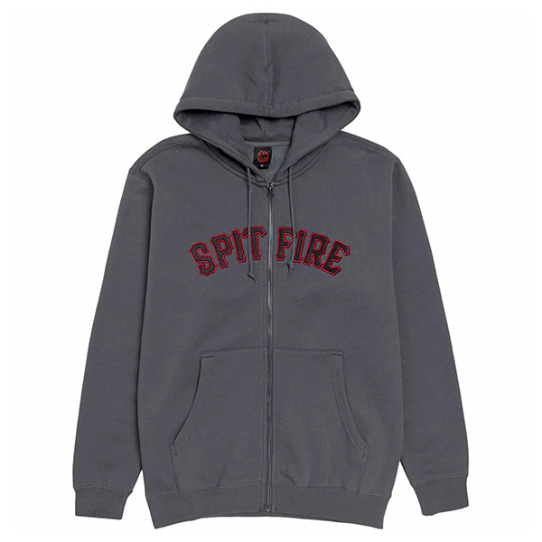 【SPITFIRE】ZIP HOOD SPITBALL solid grey スピットファイアー フーディー パーカー スケートボード スケボー SKATEBOARD|スケートボードSHOPインスタント